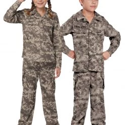 California Costume Army Camouflage Soldier Costume For Kids