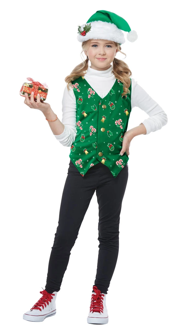 California Costume Green Holiday Vest Child Costume Kids Costumes 3 California Costume Green Holiday Vest Child Costume Kids Costumes