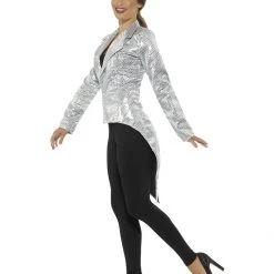 Smiffys Seasonal Costumes Sequin Tailcoat Jacket, Ladies