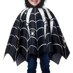 California Costume Glow In The Dark Spider Poncho Costume For Toddlers