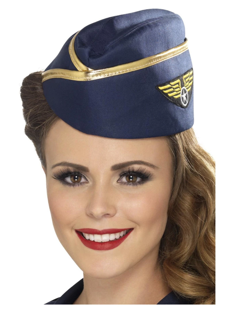 Smiffys Air Hostess Hat 3 Smiffys Air Hostess Hat
