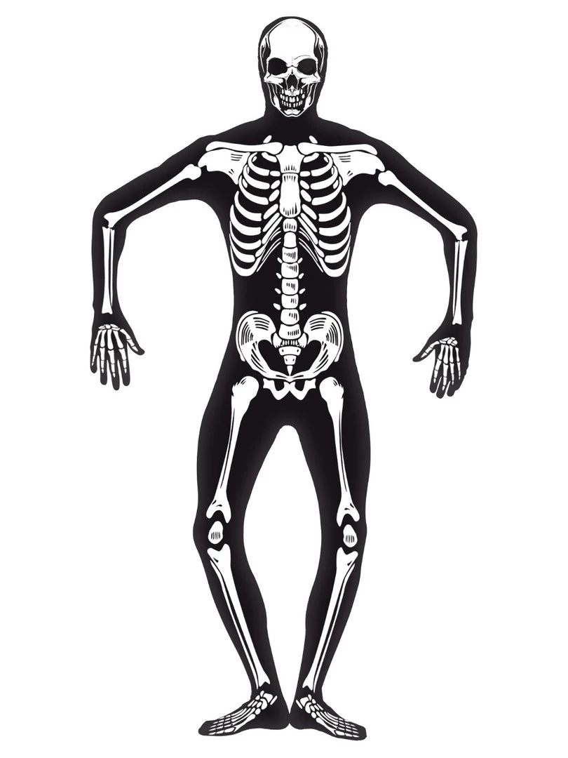 Smiffys Adult Costumes Men's Skeleton Second Skin Costume 3 Smiffys Adult Costumes Men's Skeleton Second Skin Costume