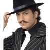 Smiffys Accessories Gangster Hat Black Velour