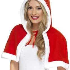 Smiffys Miss Santa Claus Mini Cape Seasonal Costumes