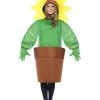 Smiffys Sunflower Costume, With Top With Attached Hood