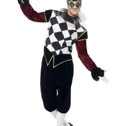 Smiffys Men's Gothic Venetian Harlequin Costume