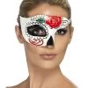 Smiffys Day Of The Dead Half Eye Mask Accessories