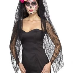 Smiffys Accessories Deluxe Day Of The Dead Headband