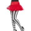 Smiffys Harlequin Tights, White & Black