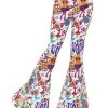 Smiffys Groovy Flared Trousers, Ladies