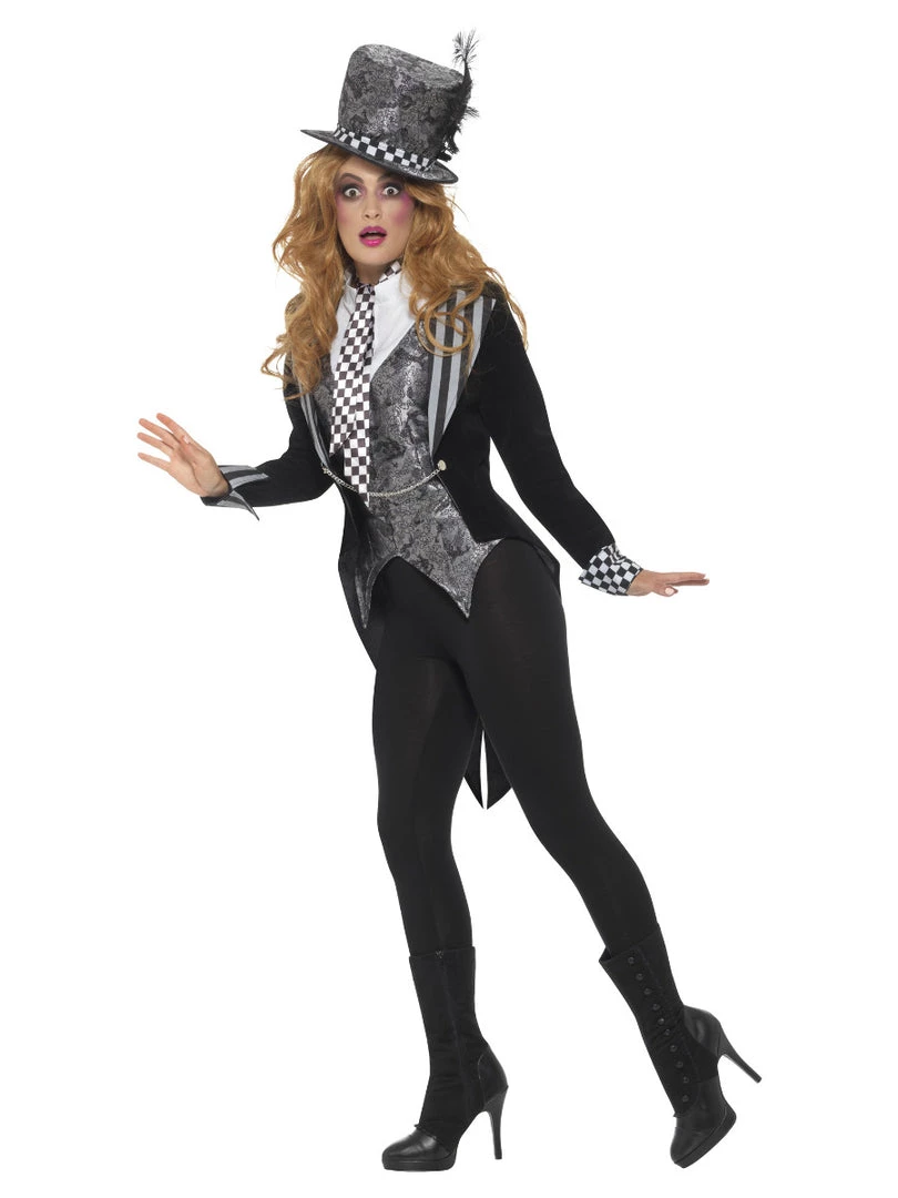 Smiffys Deluxe Dark Miss Hatter Costume Adult Costumes 4 Smiffys Deluxe Dark Miss Hatter Costume Adult Costumes