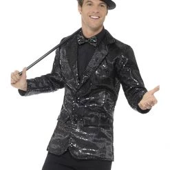 Smiffys Seasonal Costumes Sequin Jacket, Mens