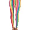 Smiffys Women's Rainbow Clown Leggings Accessories