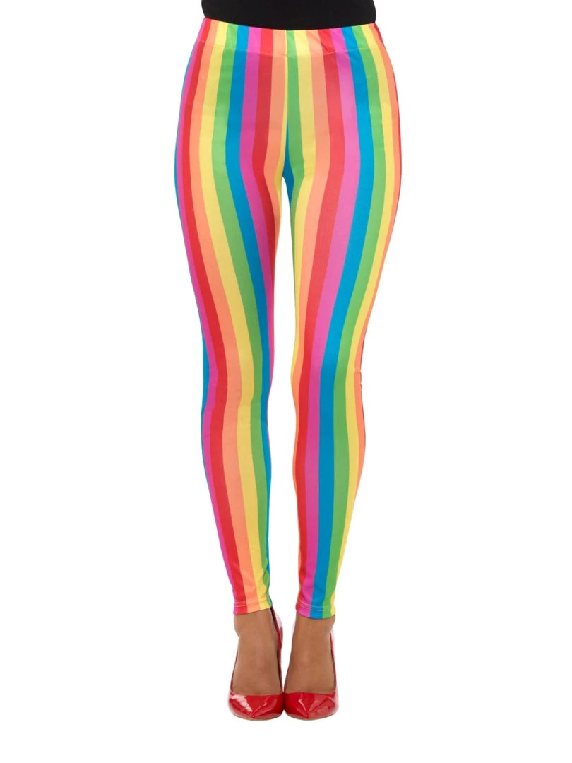 Smiffys Women's Rainbow Clown Leggings Accessories 3 Smiffys Women's Rainbow Clown Leggings Accessories