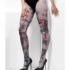 Smiffys Women's Opaque Tights, Zombie Dirt Accessories