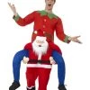 Smiffys Men's Piggyback Santa Costume