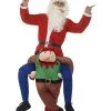 Smiffys Adult Costumes Men's Piggyback Elf Costume