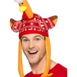 Smiffys Accessories Turkey Hat With Christmas Jumper