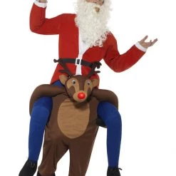 Smiffys Adult Piggyback Reindeer Rudolf Costume Adult Costumes