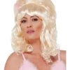 Smiffys Glamour Puss Wig, Blonde Accessories